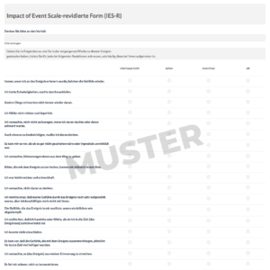 Impact of Event Scale-revidierte Form (IES-R) – myTestothek